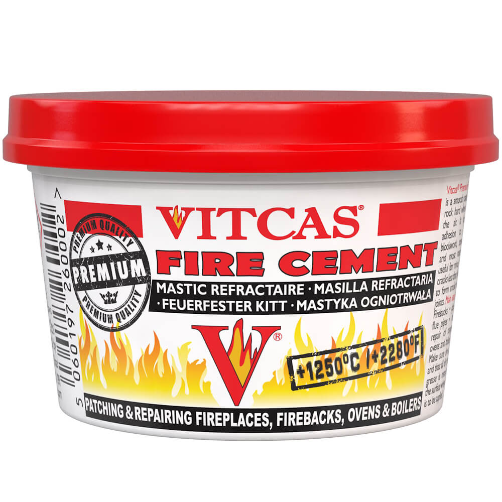 Substrate Before Fire Cement: Cleanliness and Stability Vitcas Premium Fire Cement for suitably prepared minor repairs
